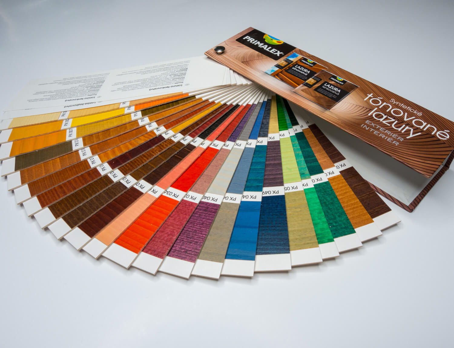 Wooden marketing tools for showcasing color on wood